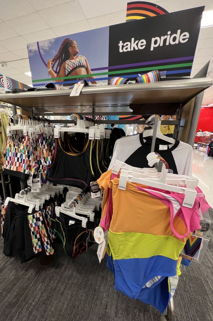 The retailer is also selling rainbow-colored apparel and clothing to children.