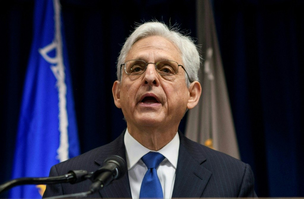 Attorney General Merrick B. Garland addresses the findings of a Justice Department investigation into the Minneapolis Police Department during a press conference in Minneapolis, MN, on June 16, 2023. 