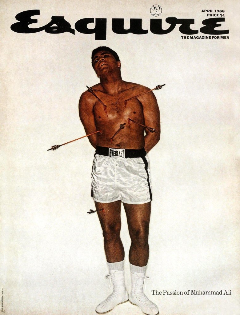 The iconic Muhammed Ali cover for Esquire. 